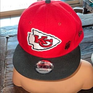 Chiefs NFL New Era Red and Black Snapback Hat